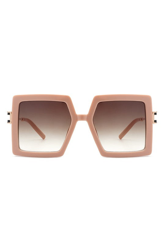 Square Oversize Large Flat Top Fashion Sunglasses