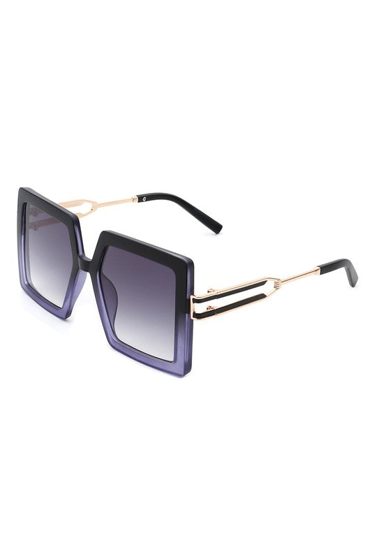 Square Oversize Large Flat Top Fashion Sunglasses