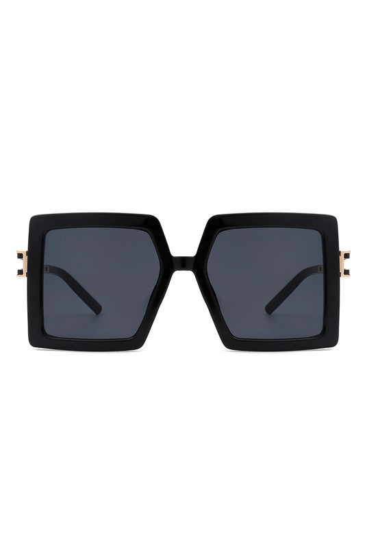 Square Oversize Large Flat Top Fashion Sunglasses