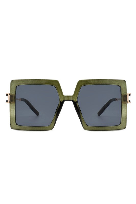 Square Oversize Large Flat Top Fashion Sunglasses