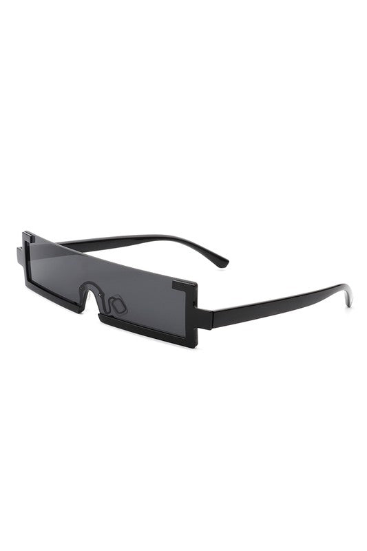 Retro Rectangular Narrow Vintage Slim Sunglasses