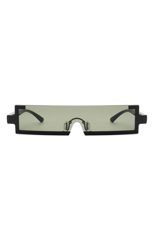 Retro Rectangular Narrow Vintage Slim Sunglasses