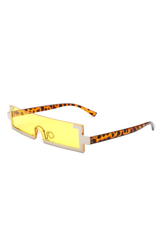 Retro Rectangular Narrow Vintage Slim Sunglasses