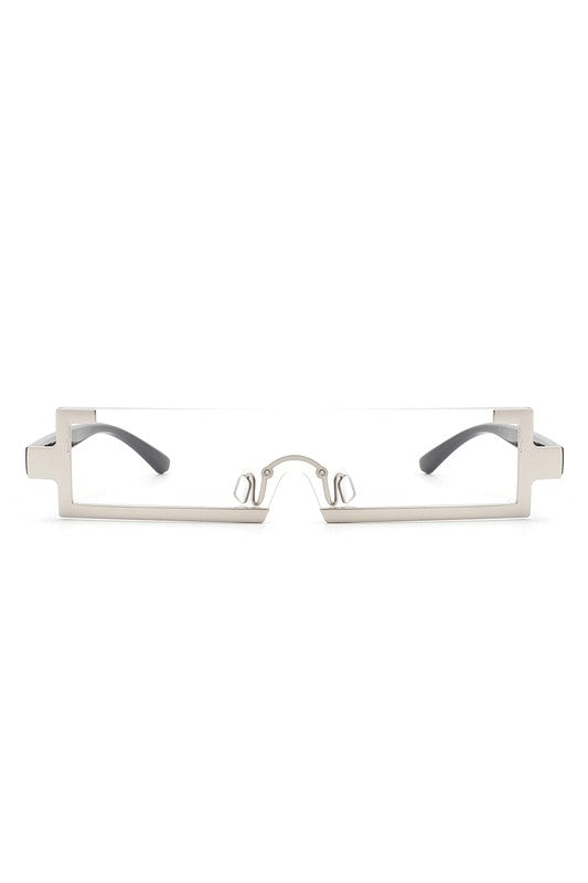 Retro Rectangular Narrow Vintage Slim Sunglasses