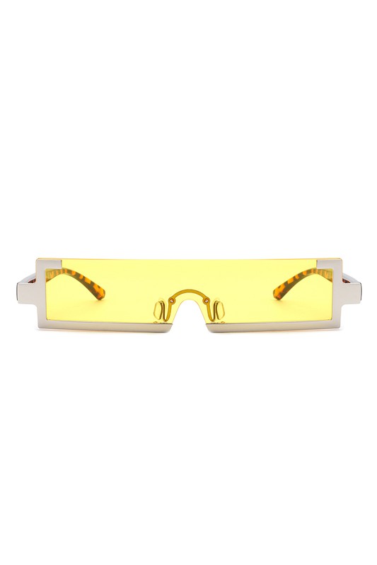Retro Rectangular Narrow Vintage Slim Sunglasses