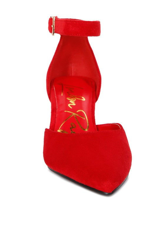 Rory Metallic Accent Agle Heeled Sandals