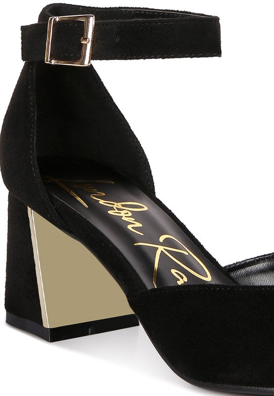 Rory Metallic Accent Agle Heeled Sandals
