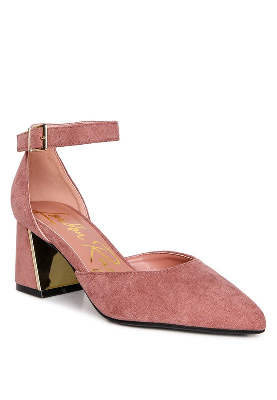 Rory Metallic Accent Agle Heeled Sandals