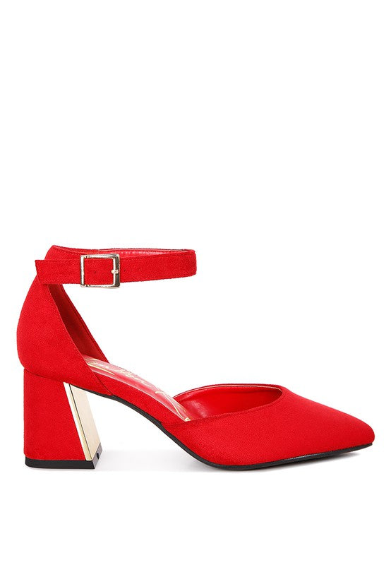 Rory Metallic Accent Agle Heeled Sandals