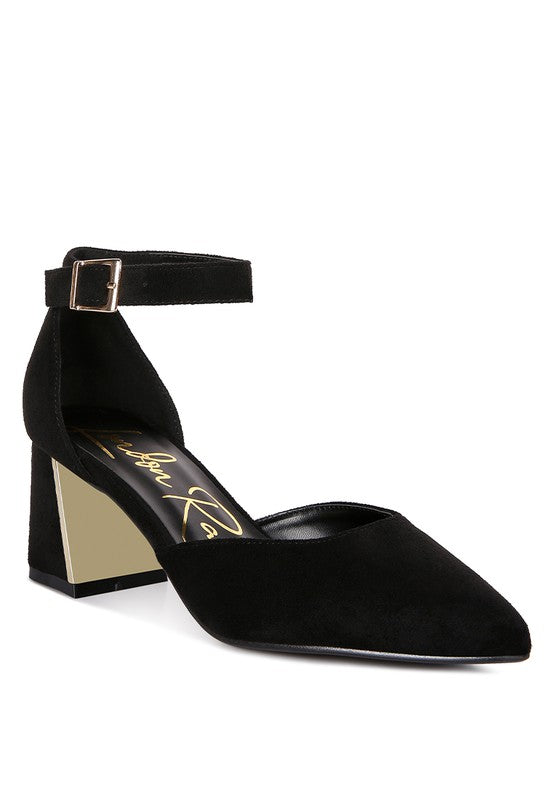 Rory Metallic Accent Agle Heeled Sandals