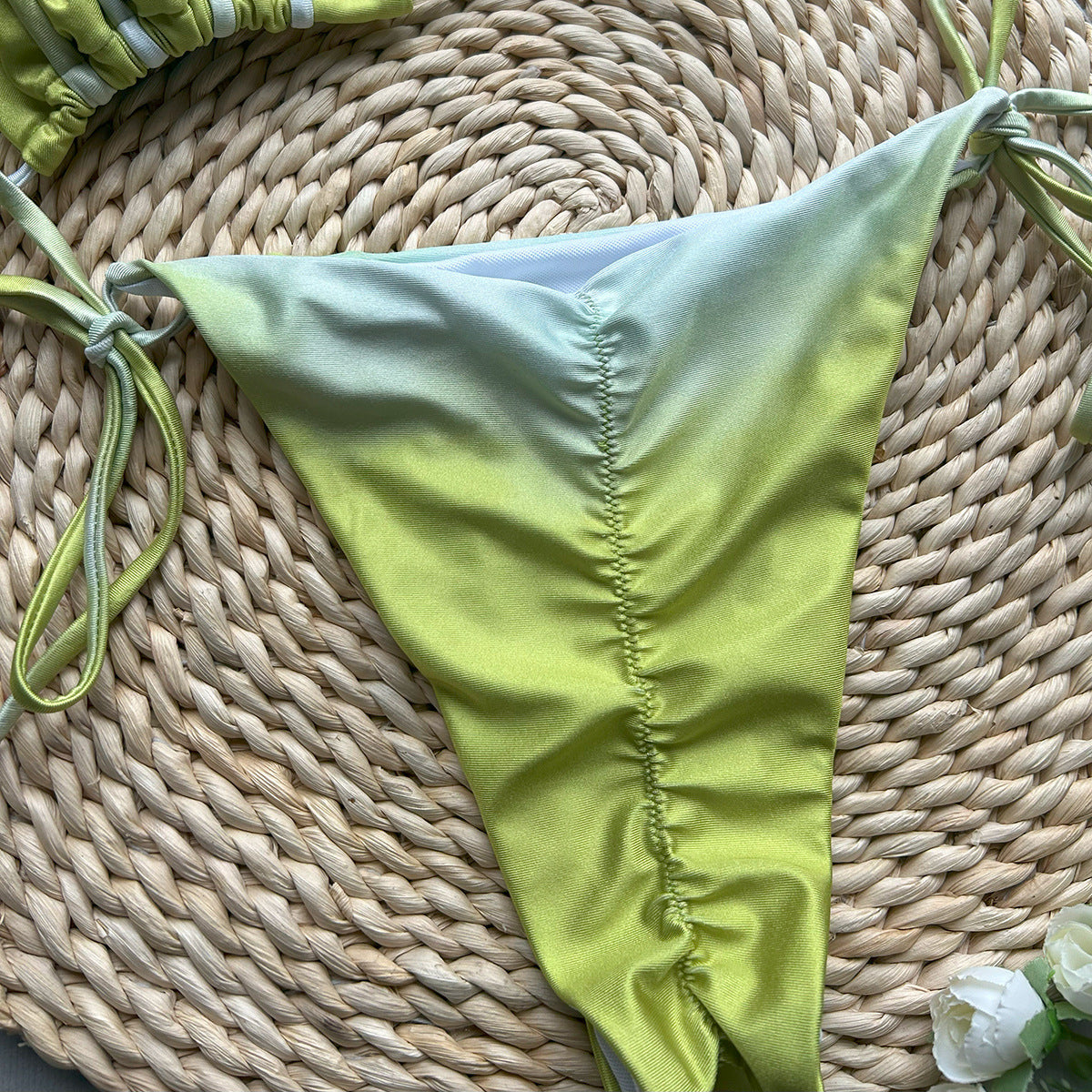 Bikini Sexy Bikini Tie Dye Split Swimsuit