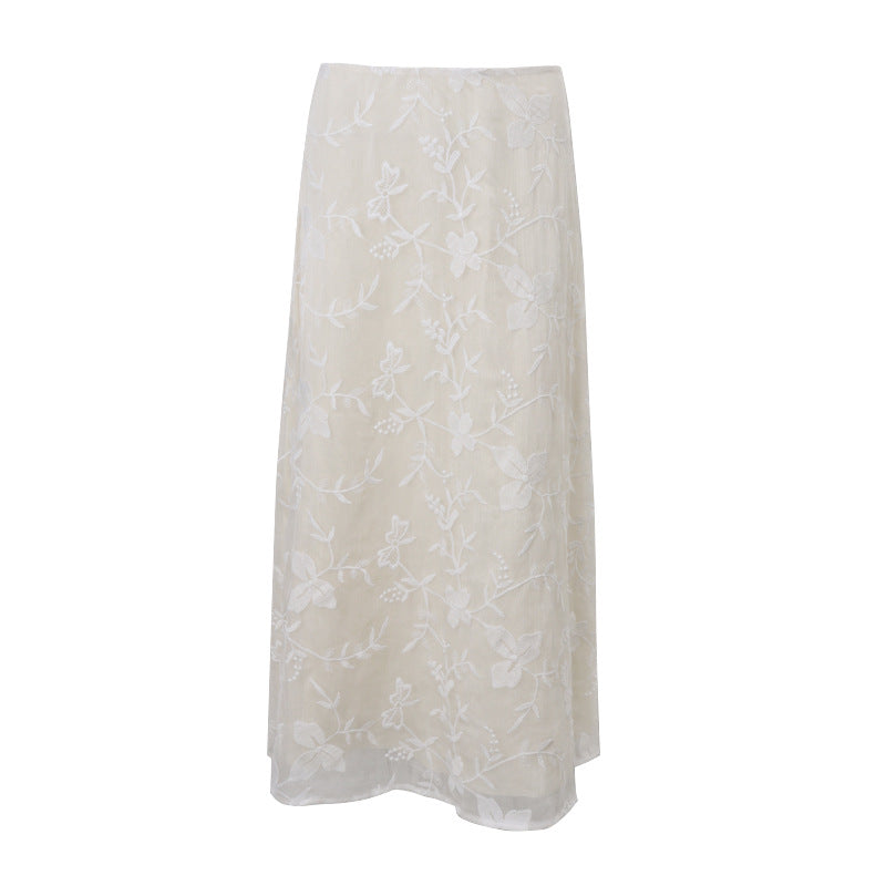 Summer Sexy Low Waist Crocheted Floral Slim Skirt