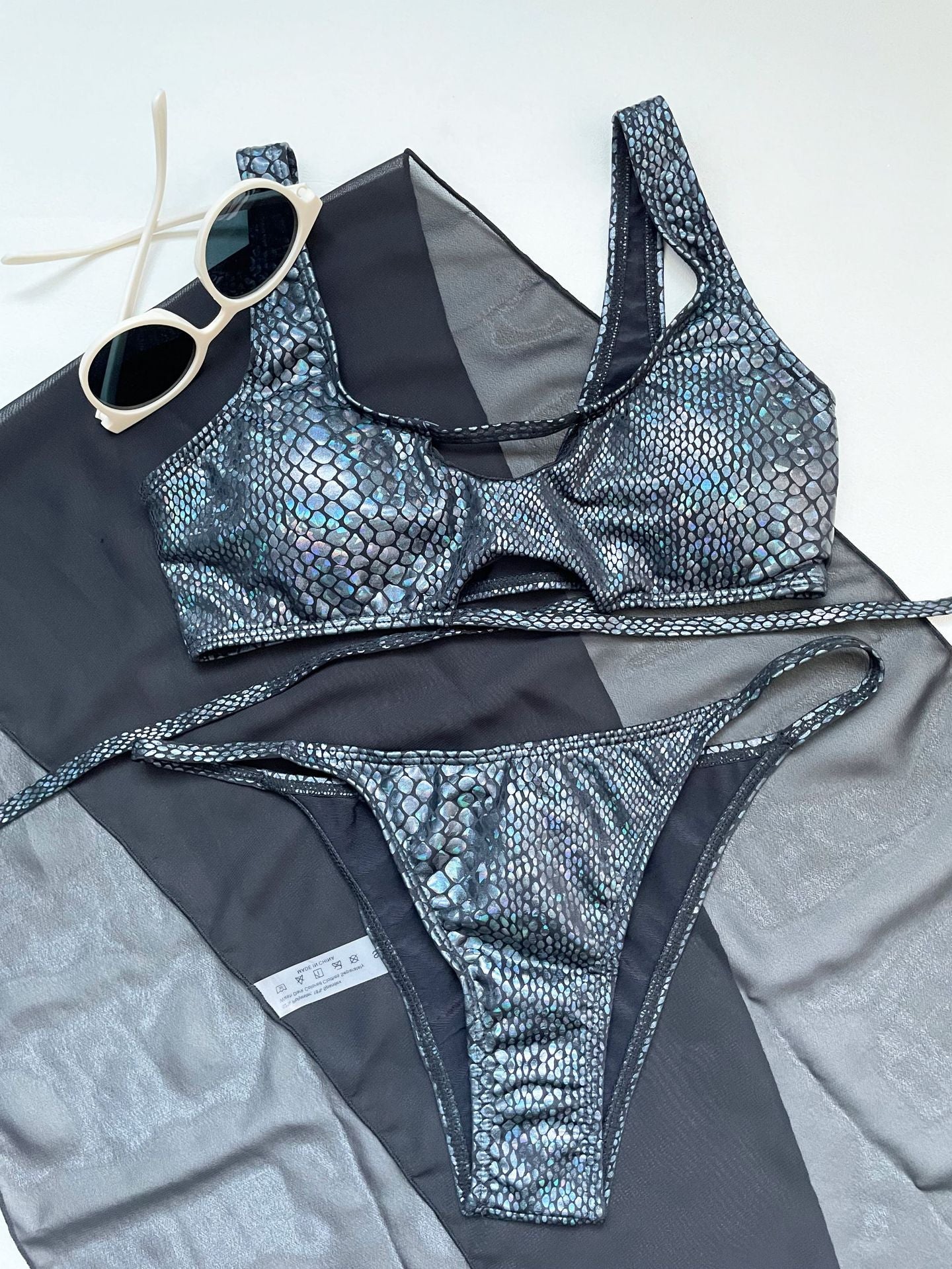 Split Swimsuit Women Strap Sexy Tight Halter Bikini Swimsuit Three Piece Bikini