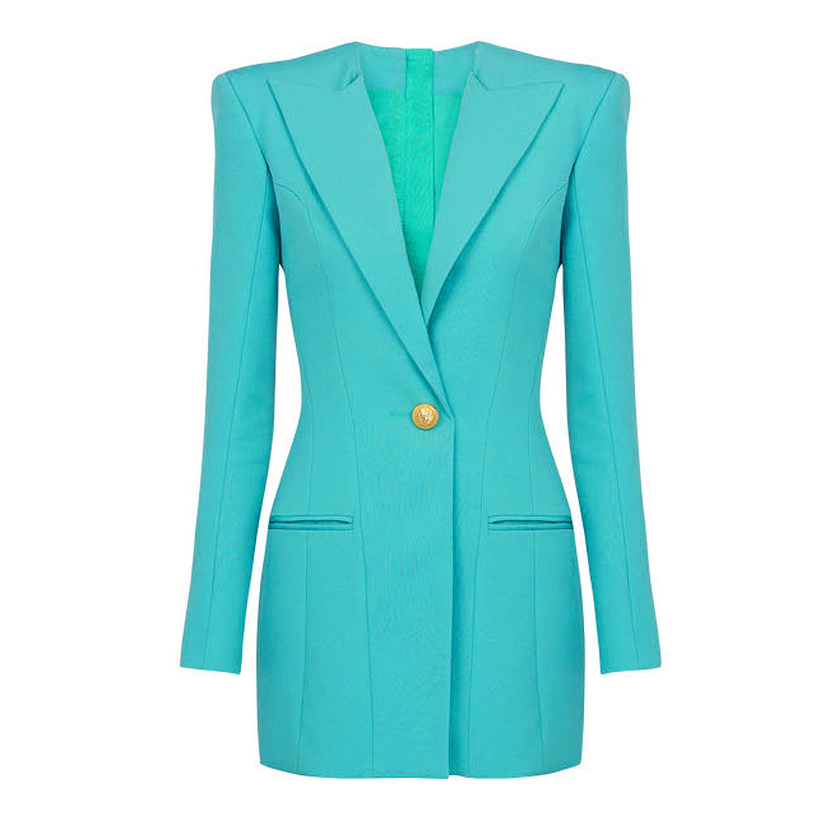 Long Sleeve Slim Fit Blazer Dress