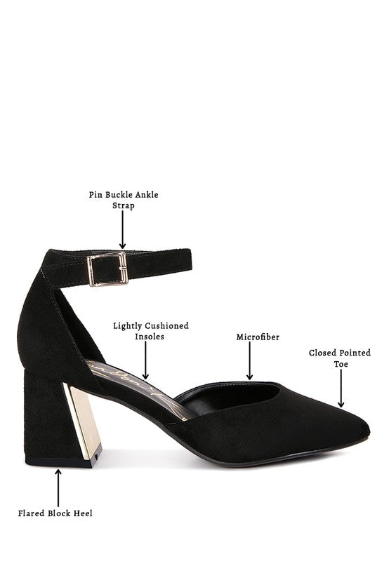 Rory Metallic Accent Agle Heeled Sandals