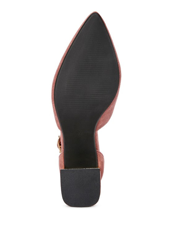 Rory Metallic Accent Agle Heeled Sandals