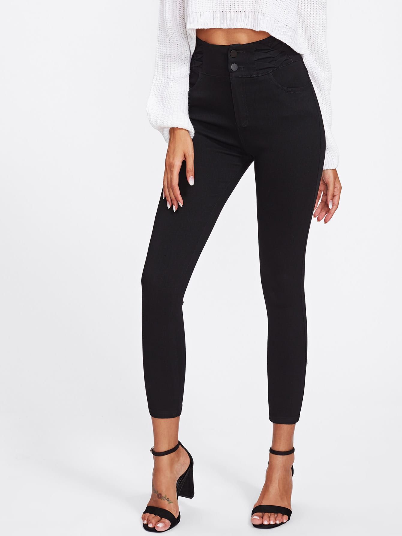 High Waist High Stretch Skinny Jeggings