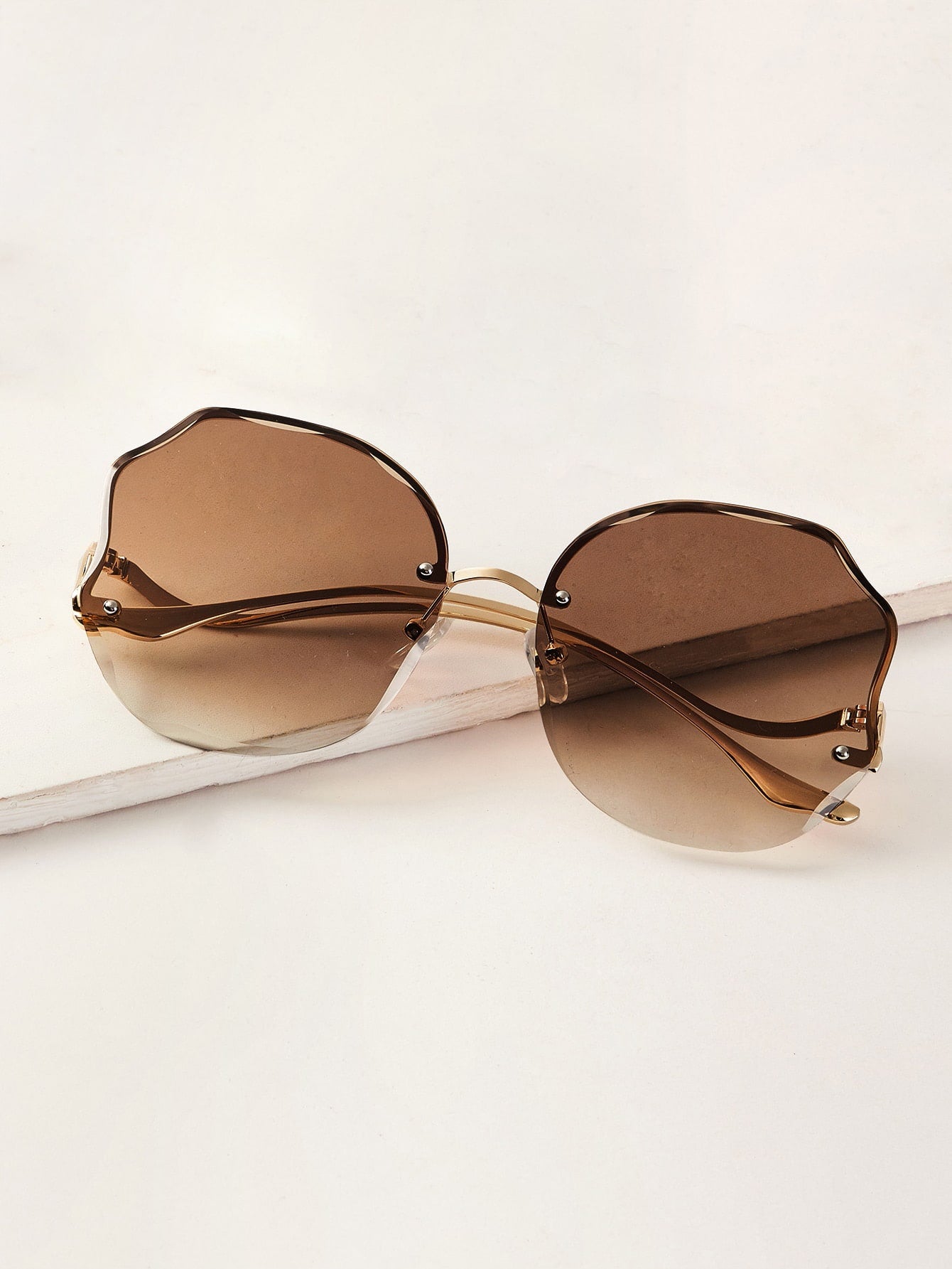 1 pair Rimless Fashion Sunglasses