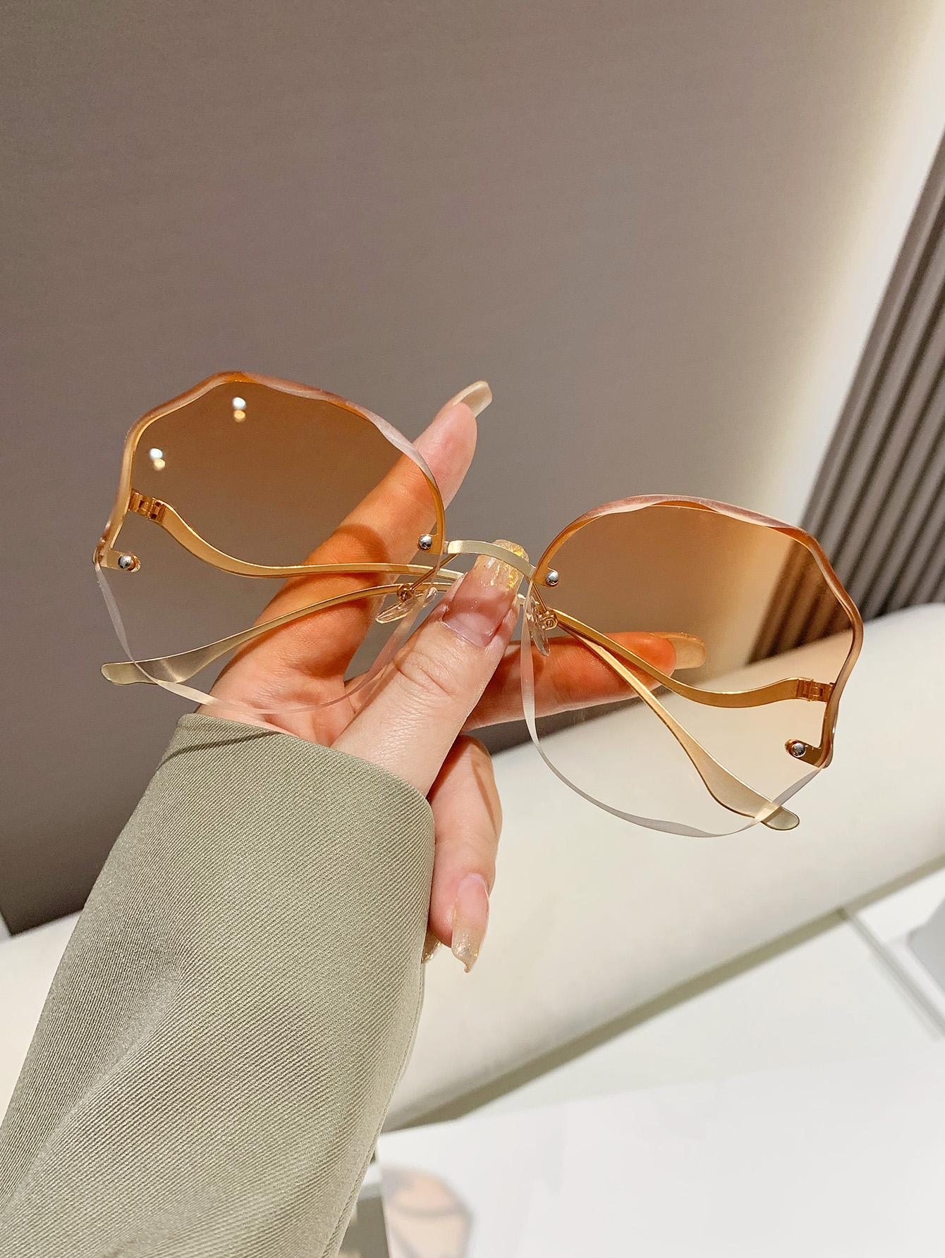 1 pair Rimless Fashion Sunglasses
