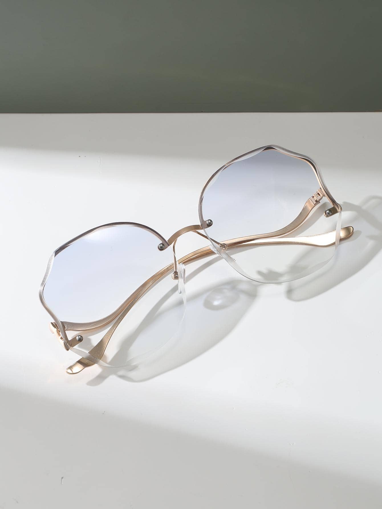 1 pair Rimless Fashion Sunglasses