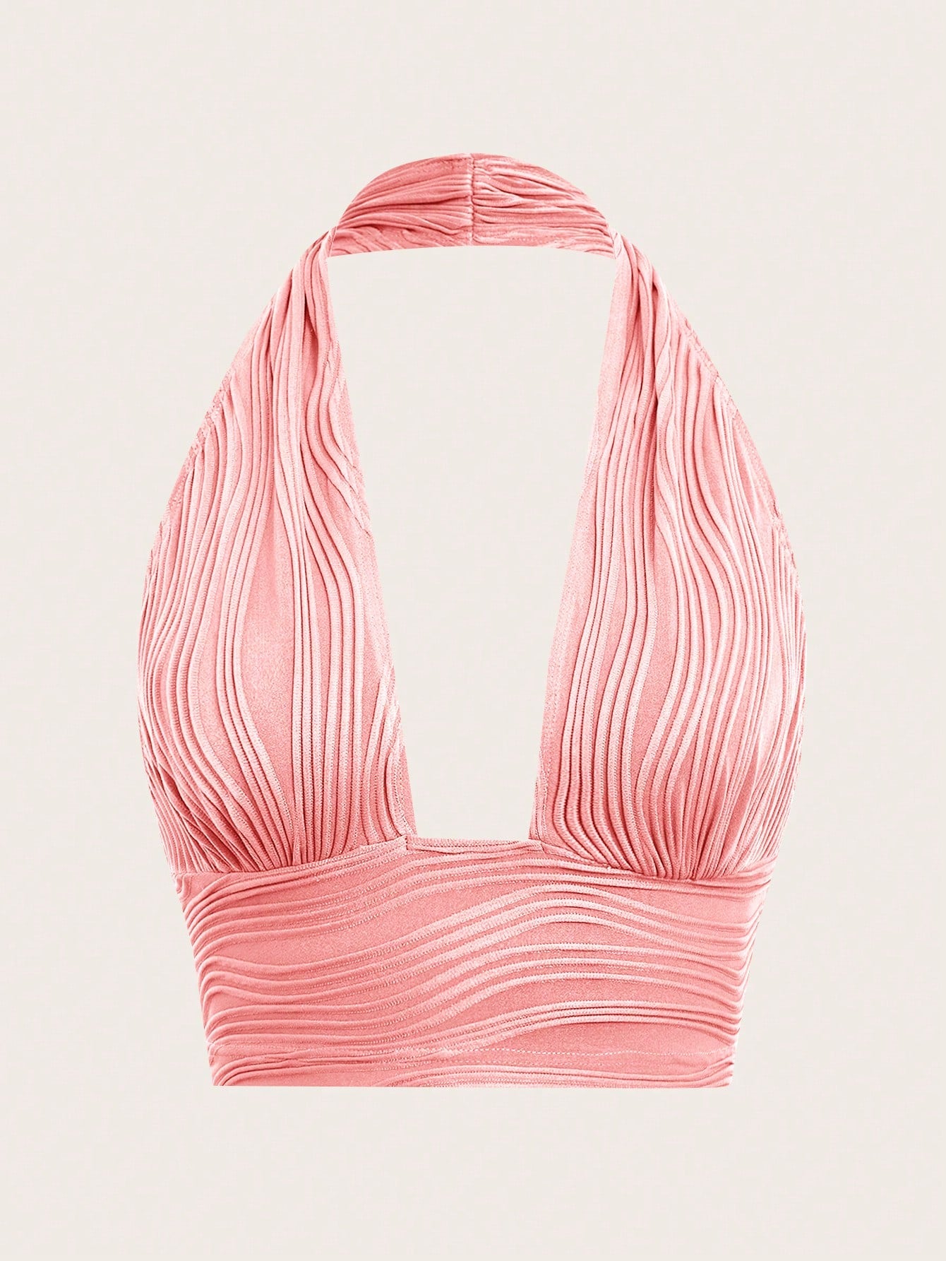 Backless Crop Halter Top