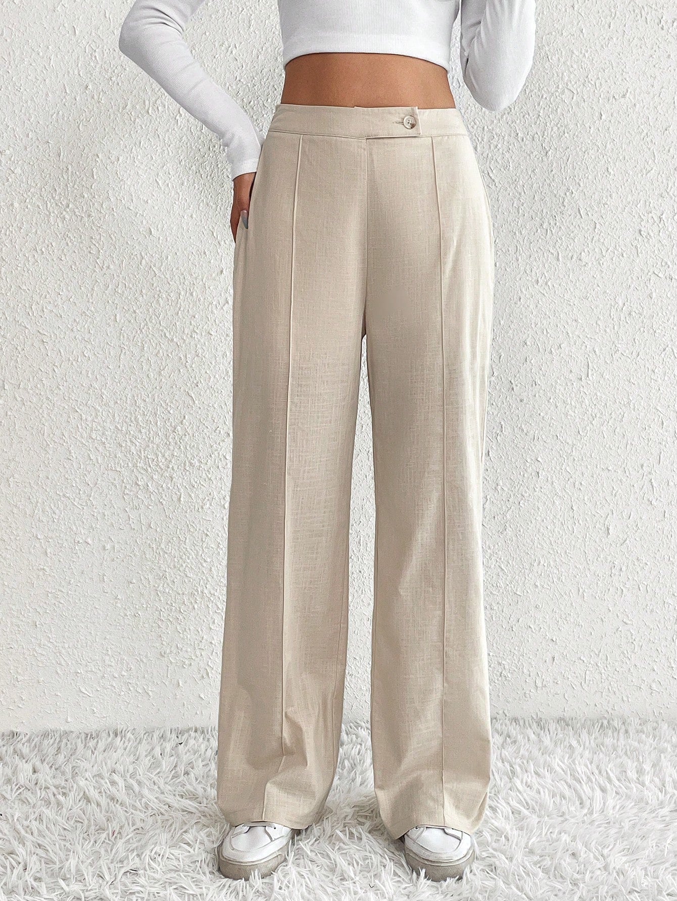 High Waist Wide Leg Pants