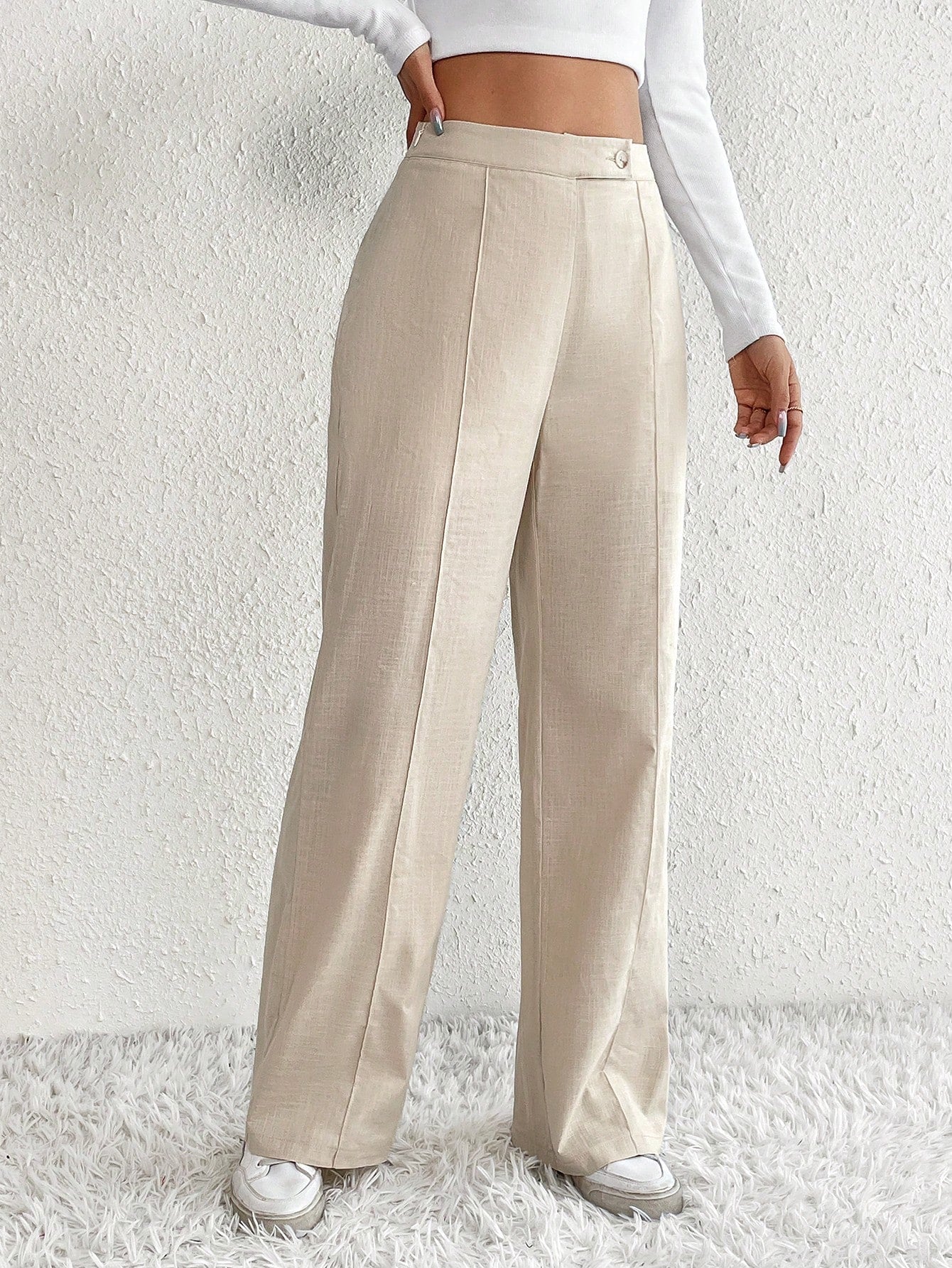 High Waist Wide Leg Pants