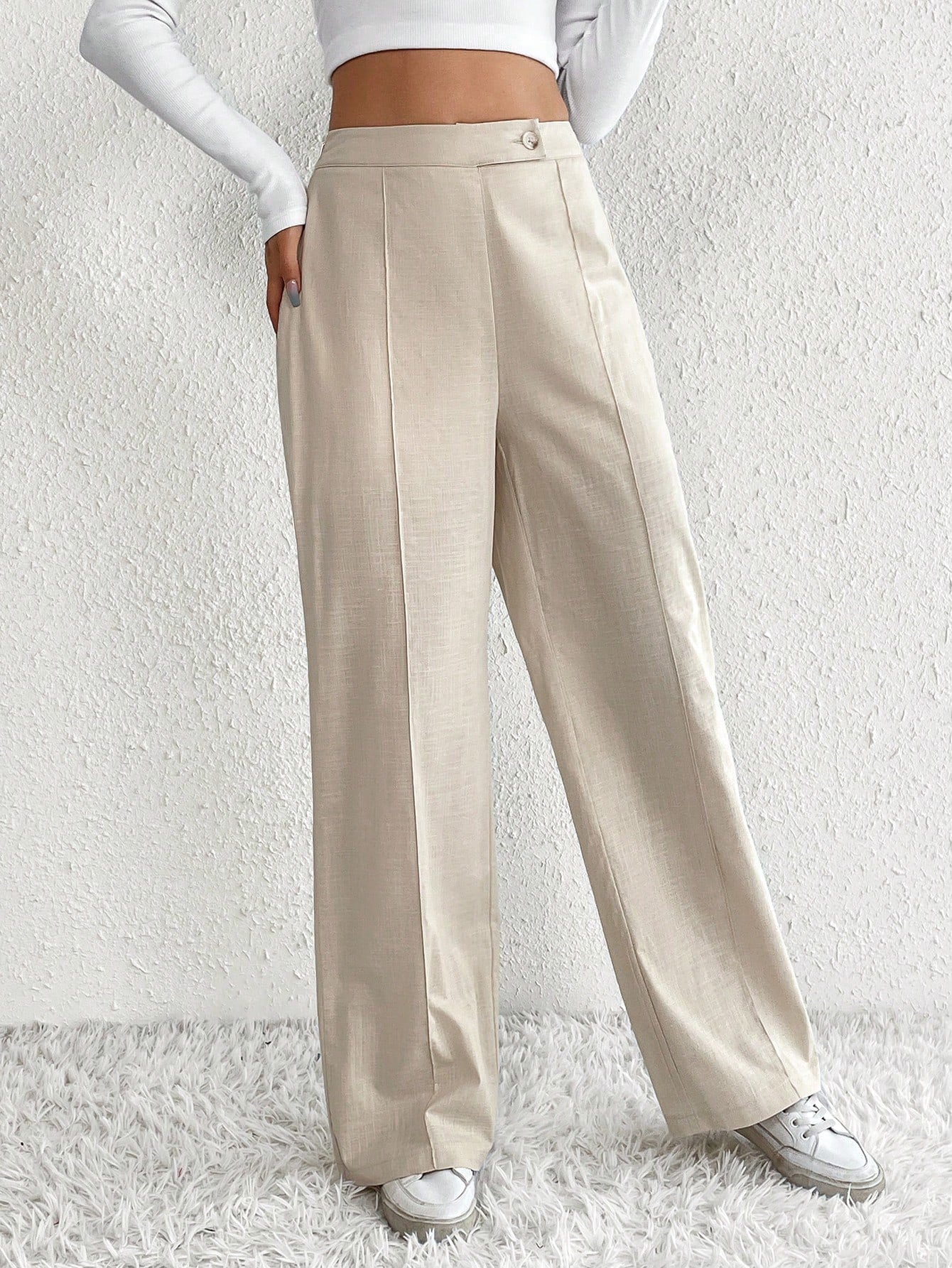 High Waist Wide Leg Pants