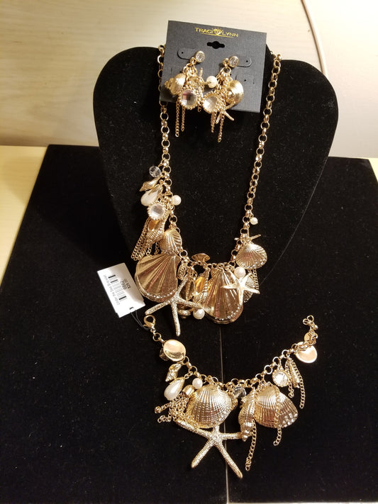 Under The Sea Necklace $38.00, Earrings $18.00, Bracelet $28.00