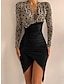 Women Long Sleeve Cocktail Dress