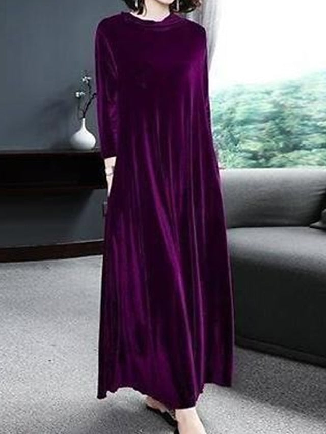 Very Elegant Party Velvet Maxi Dress