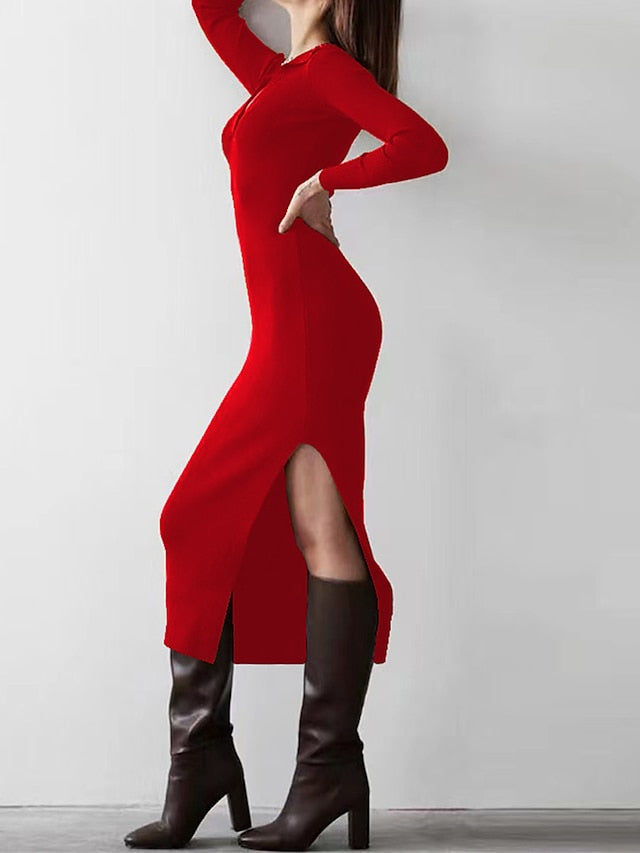 Fashion Streetwear Sweater Dress