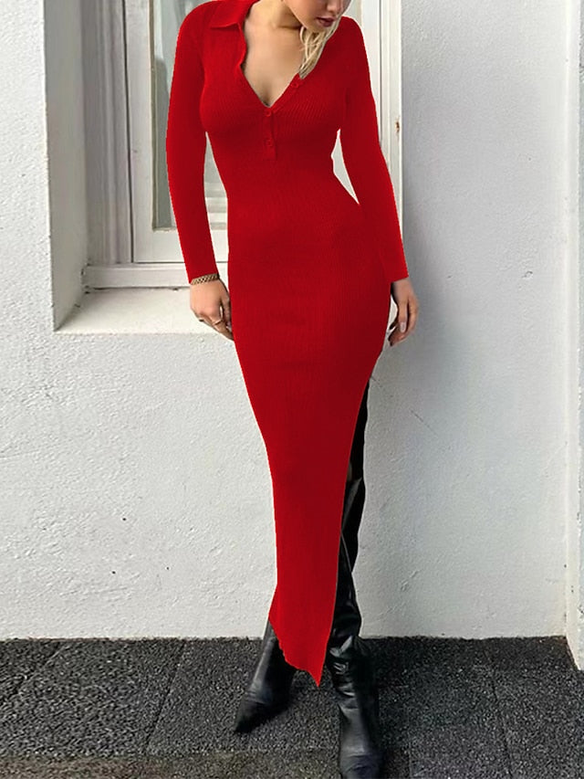 Fashion Streetwear Sweater Dress