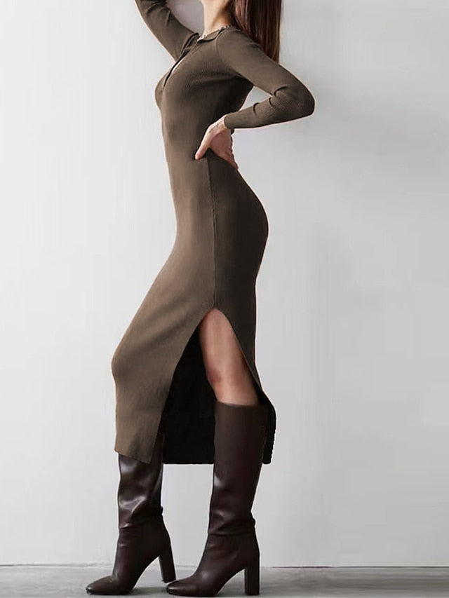 Fashion Streetwear Sweater Dress