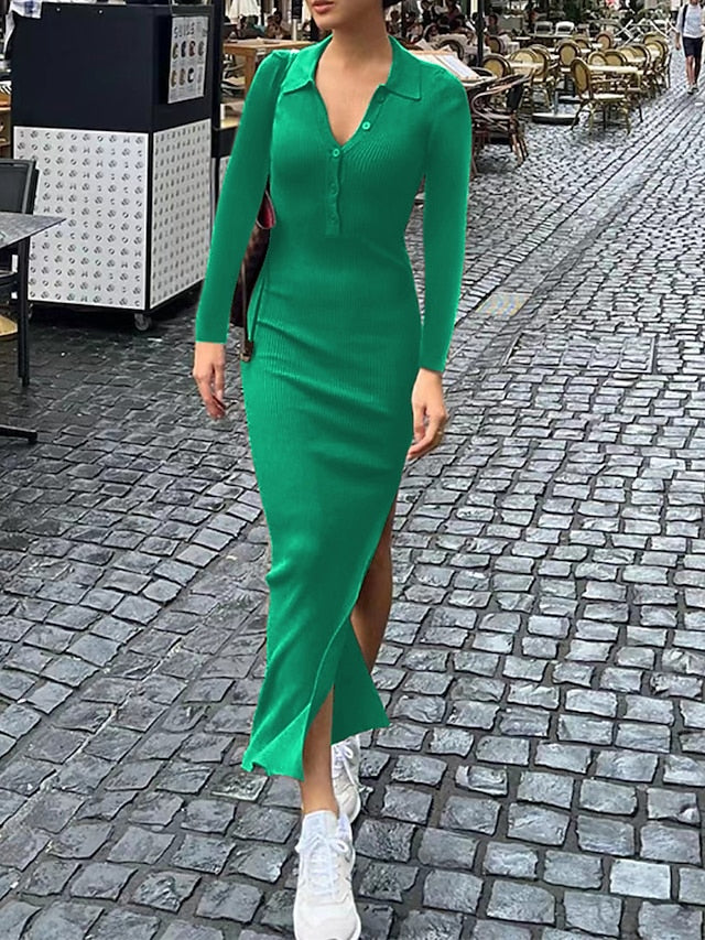 Fashion Streetwear Sweater Dress