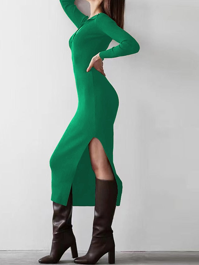 Fashion Streetwear Sweater Dress