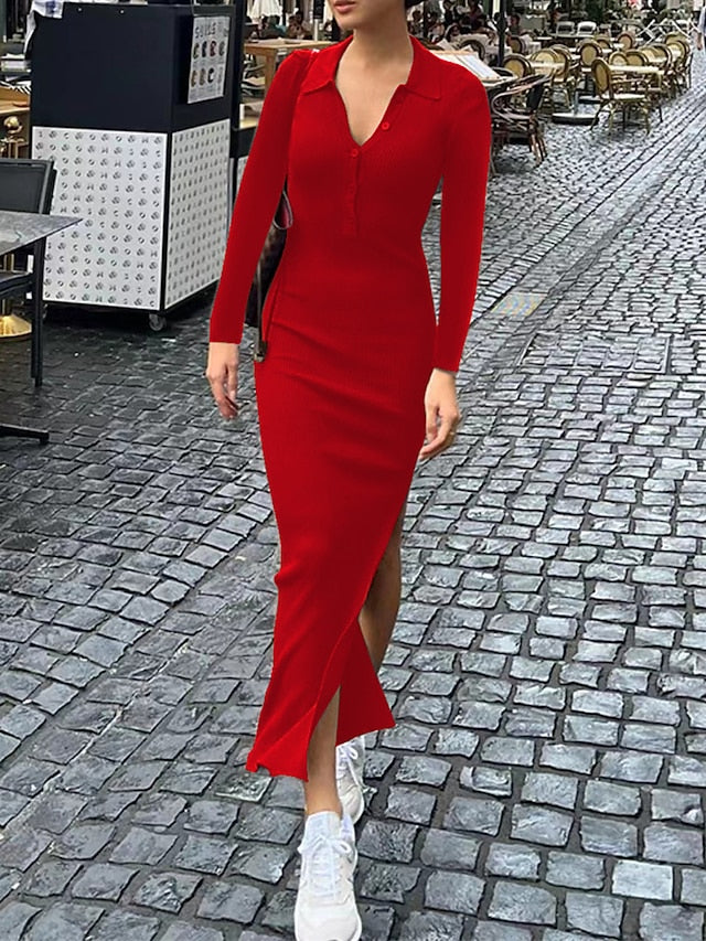 Fashion Streetwear Sweater Dress