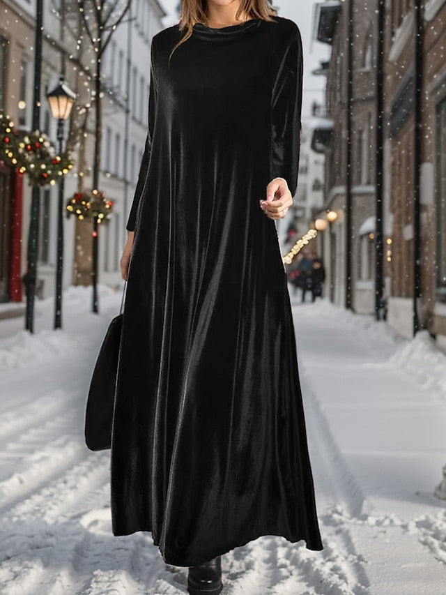 Very Elegant Party Velvet Maxi Dress