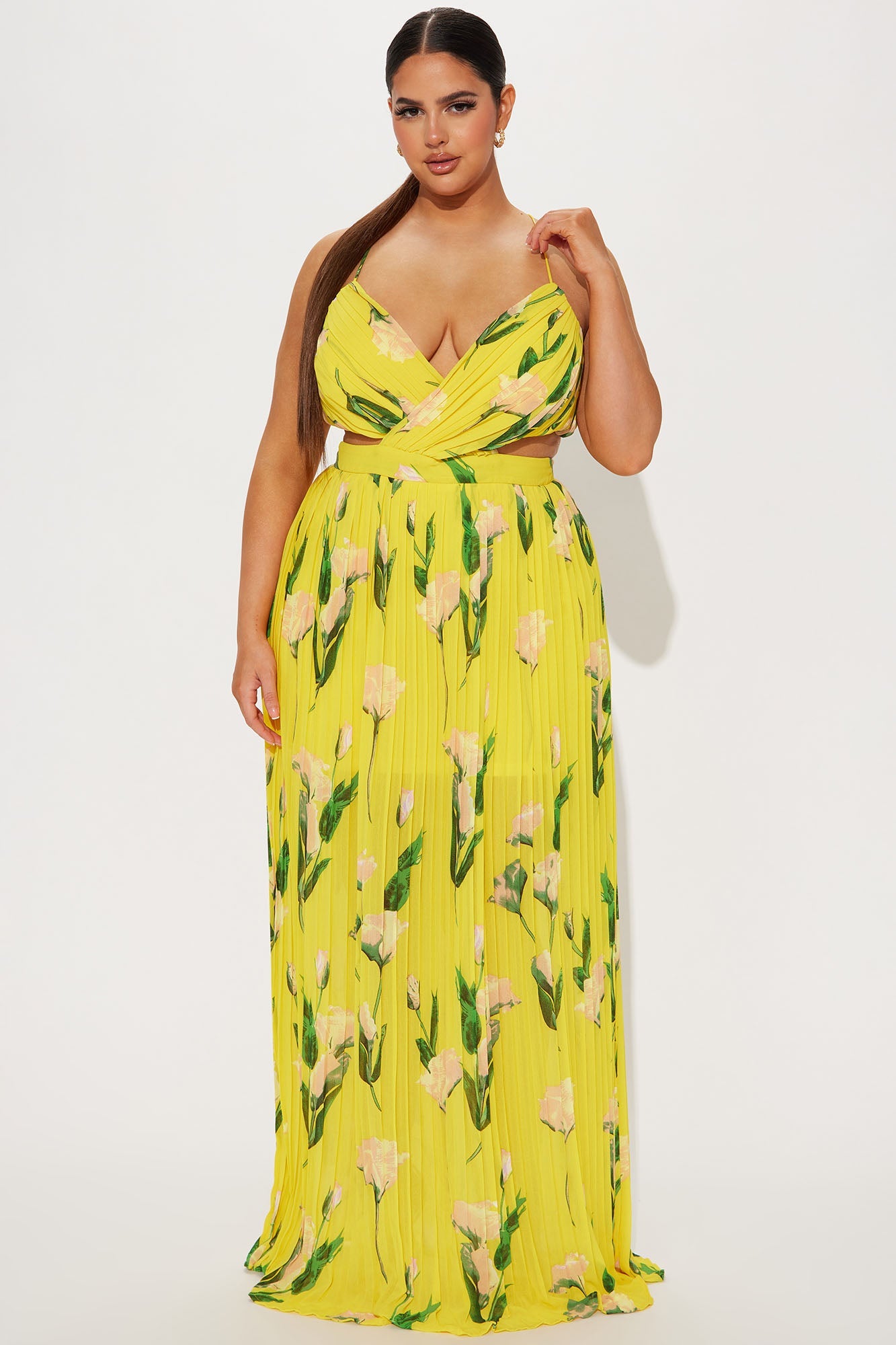 Florentine Floral Maxi Dress - Yellow/combo