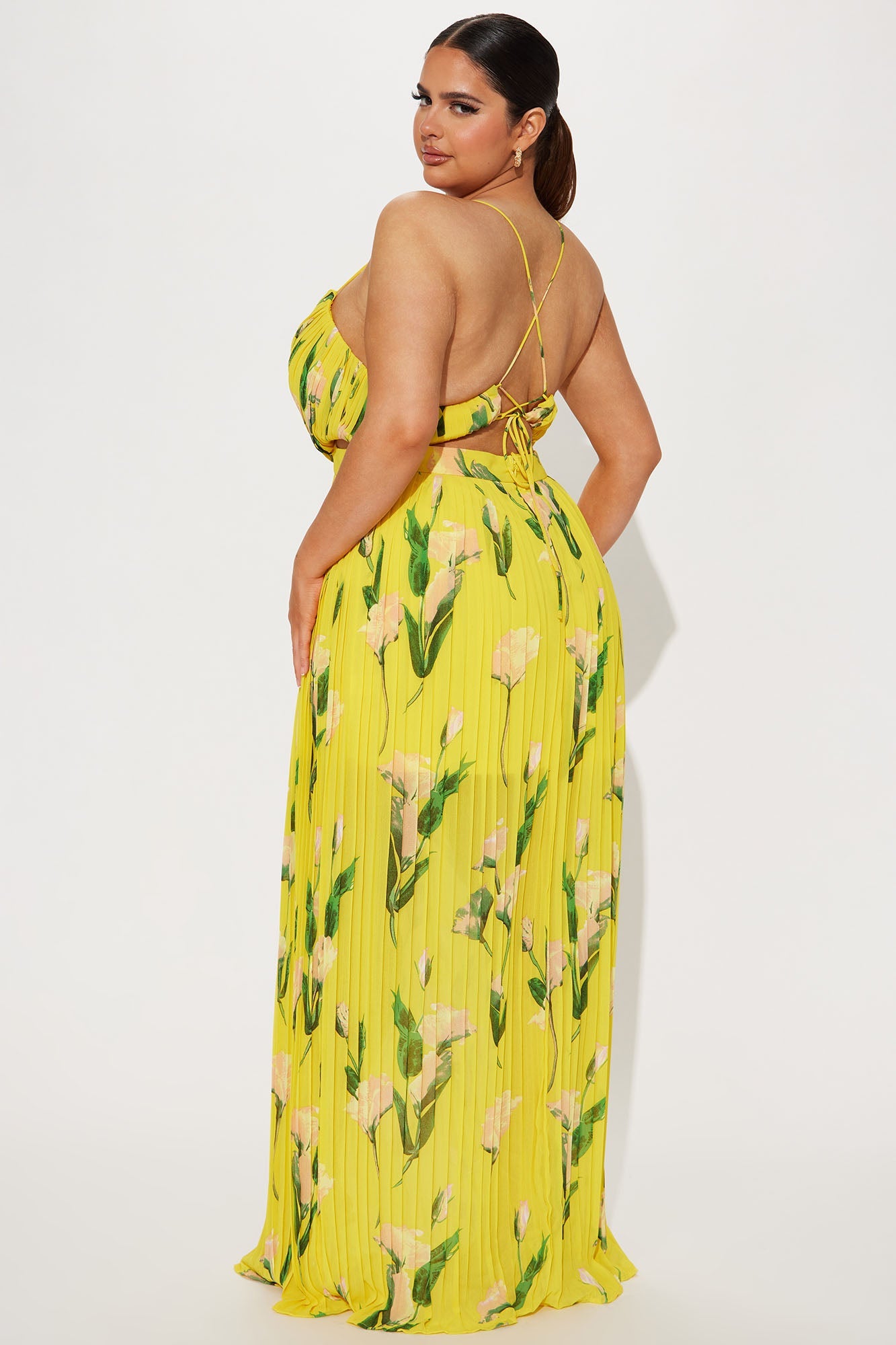 Florentine Floral Maxi Dress - Yellow/combo