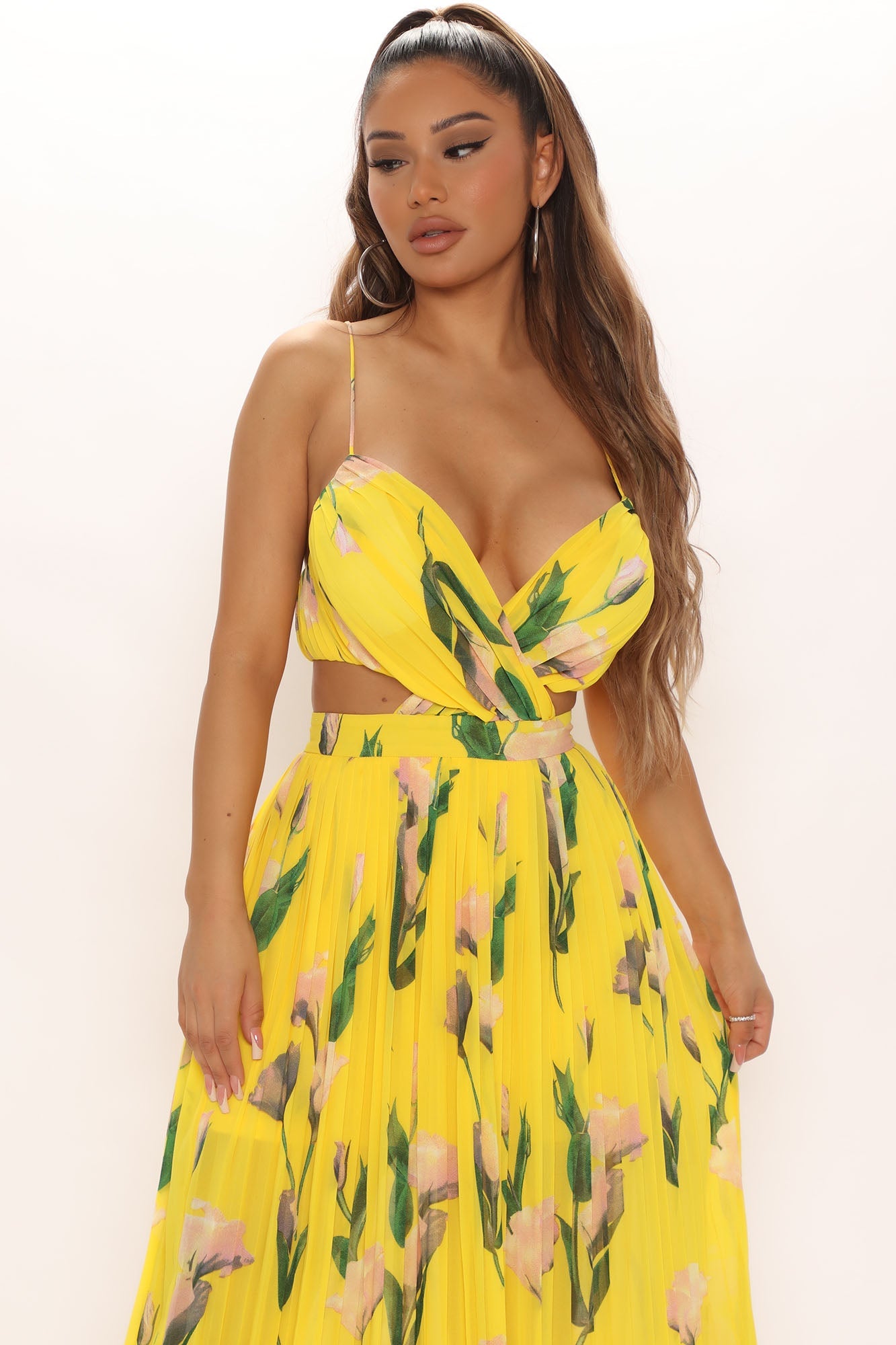 Florentine Floral Maxi Dress - Yellow/combo