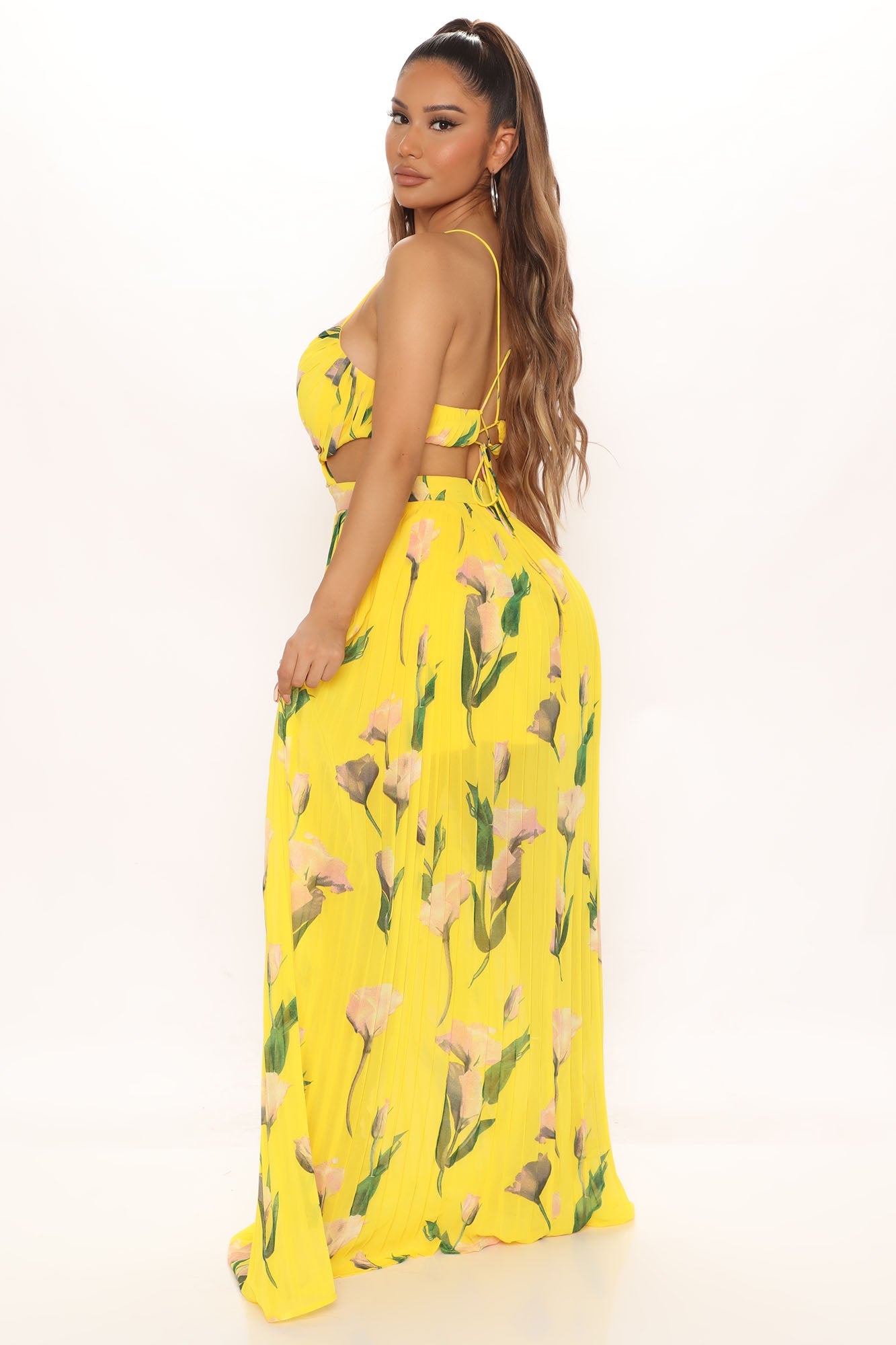 Florentine Floral Maxi Dress - Yellow/combo