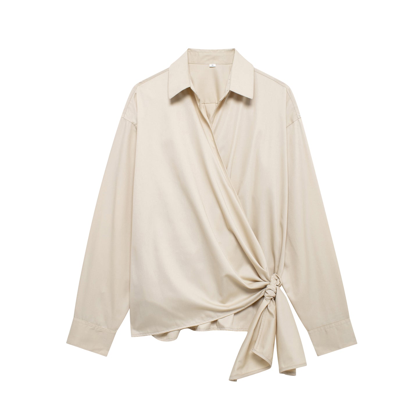 Bowknot Wrapped Poplin Shirt