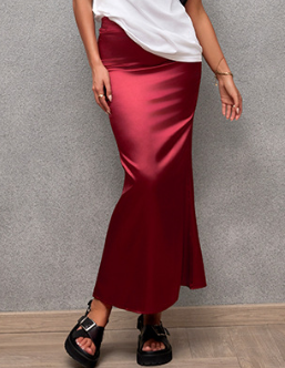 Sexy Satin Hip Skirt
