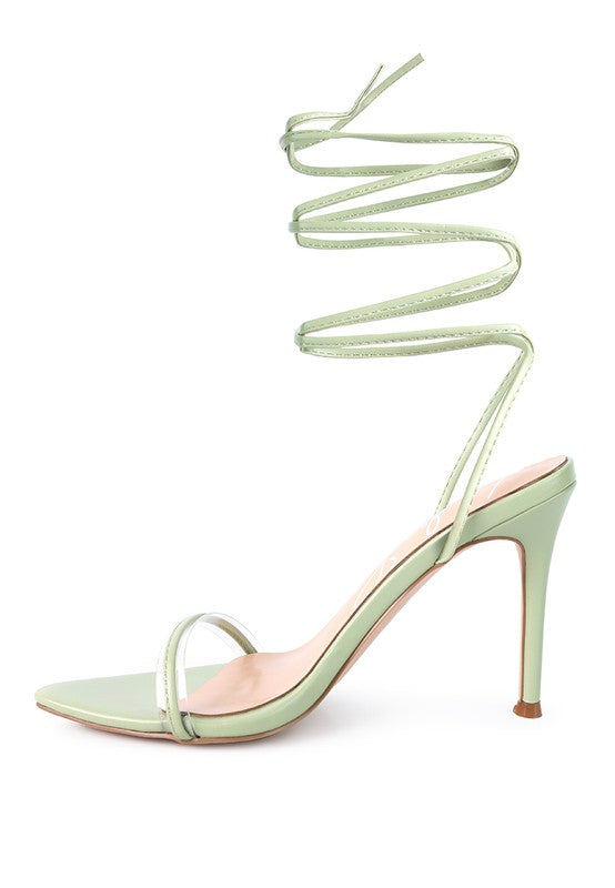 SPHYNX HIGH HEEL LACE UP SANDALS