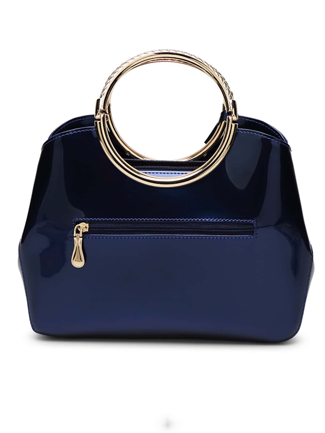 Classic Double Handle Square Handbag