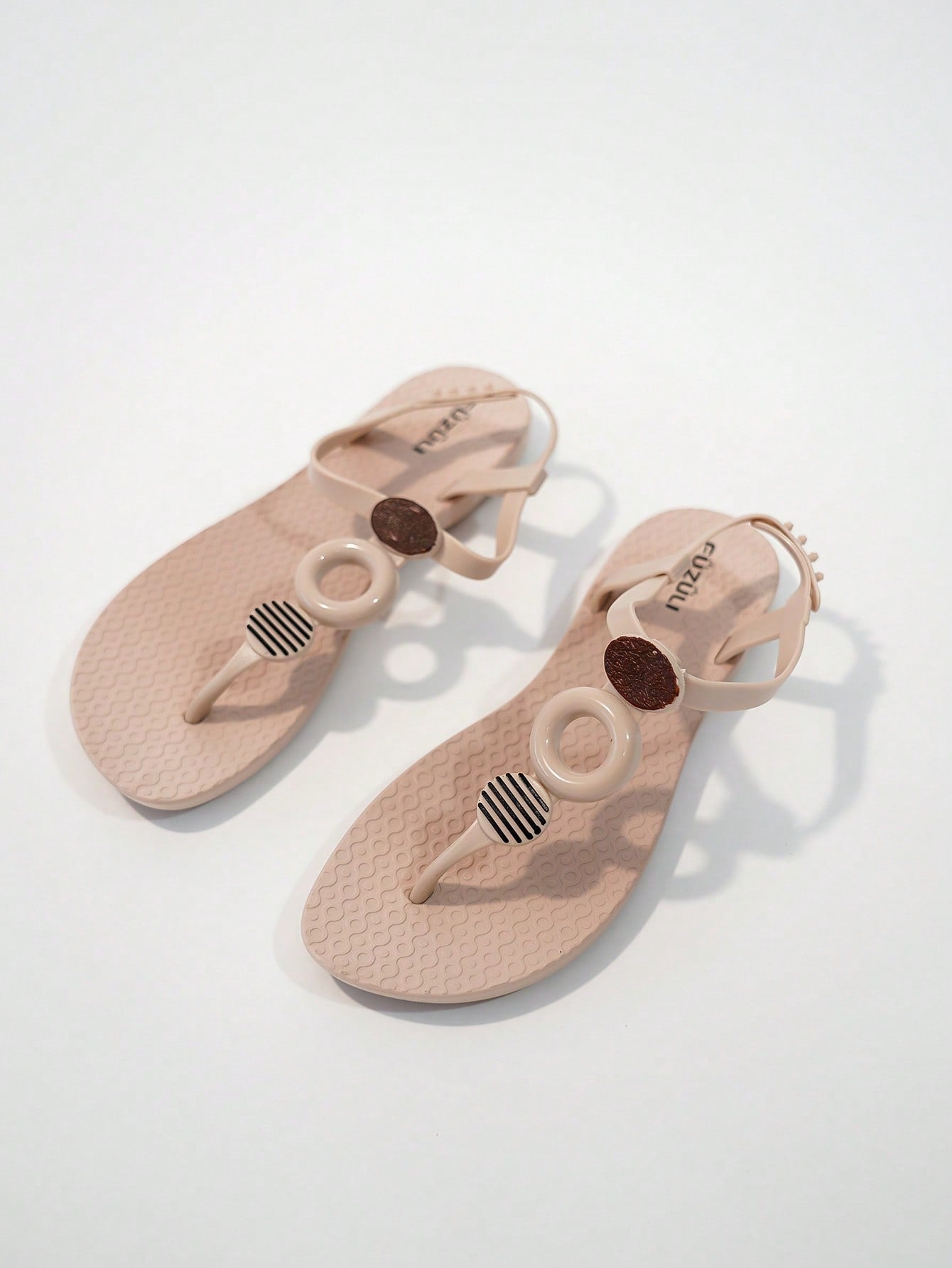 Women's Roman Style Flat Slip-On Sandals, Perfect For Summer Beach Vacation