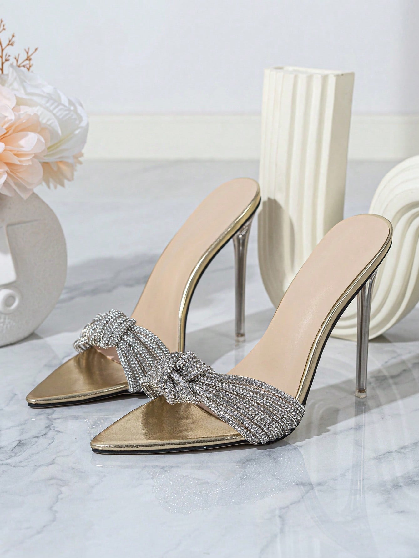 New Women's High Heel Sandals For Evening Party With Elegant Straps And Design