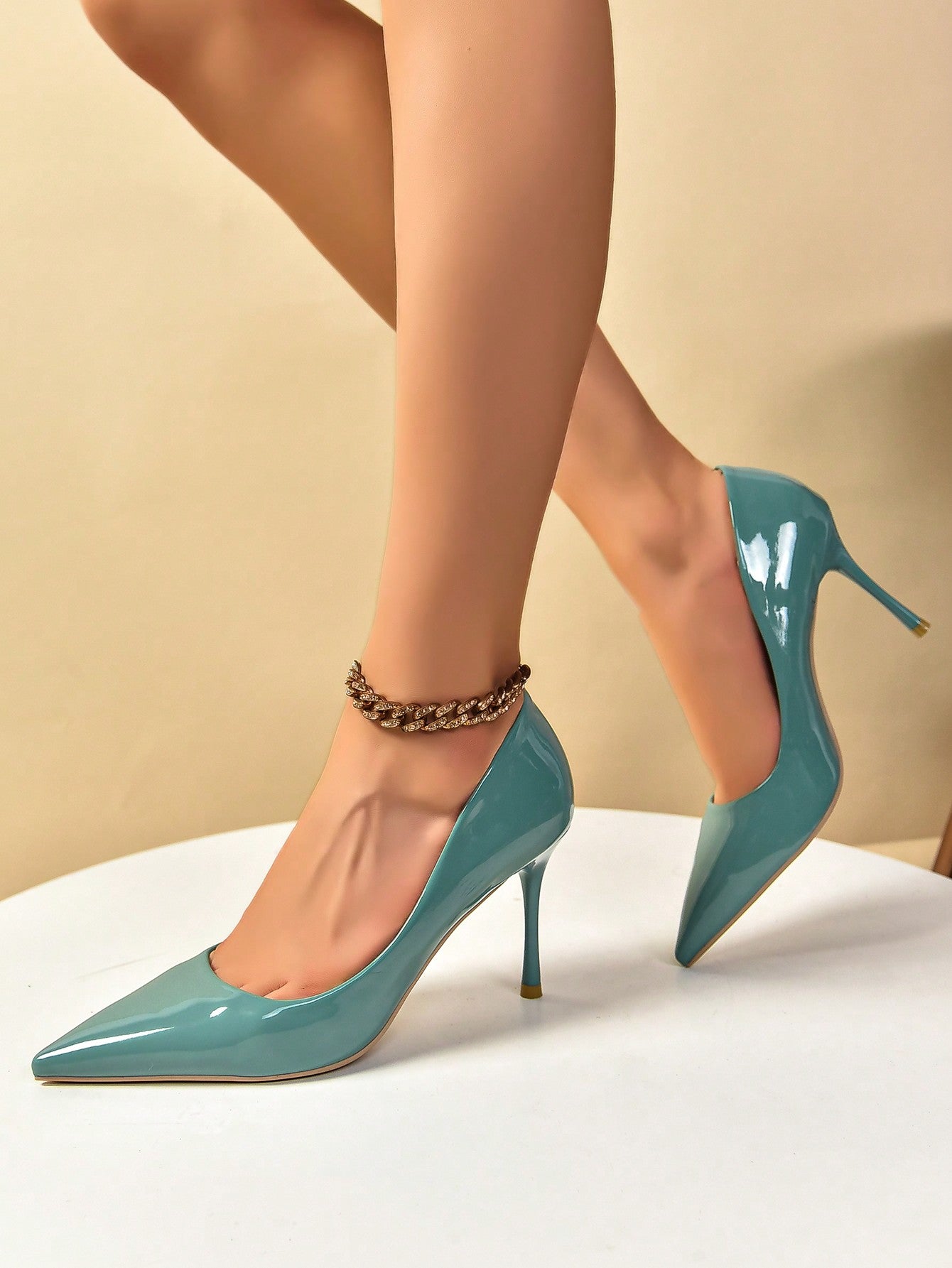 Stylish Sweet Style Career High Heels, Spring Color High-Heeled Commuter Shoes