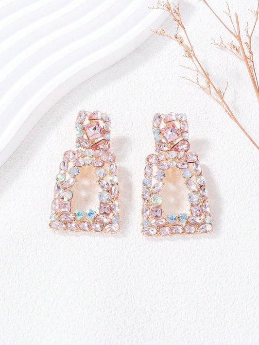 1 pair Rhinestone Earrings